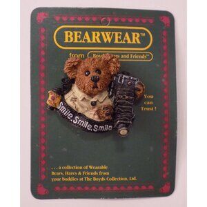 Boyds Bears Bearwear Brooch Lapel Pin 1995 Camera Flash Bear Vintage - 26115